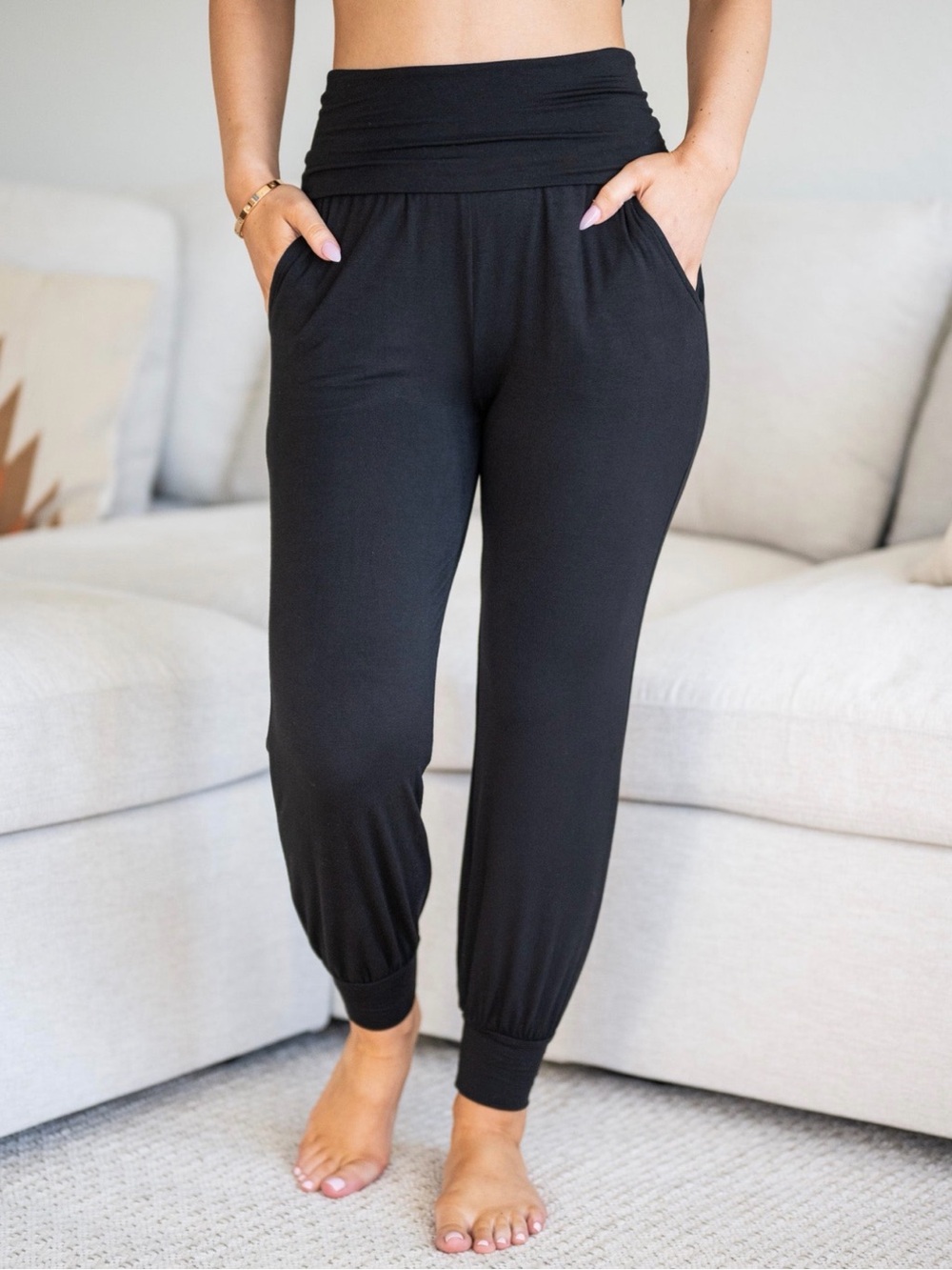 SOZY Bamboo Ravi Harem Pants- Size Large, NWOT